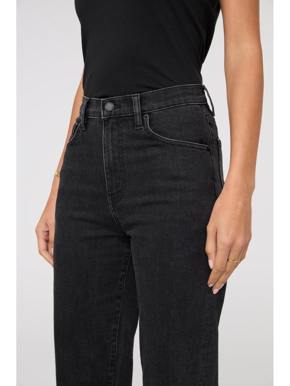DUER Midweight Performance Denim High Rise Wide Leg - Picture 4 of 6